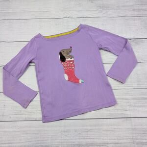 4/5 Mini Boden Holiday Applique Tee